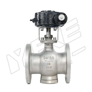 Flange eccentric semi-ball valve
